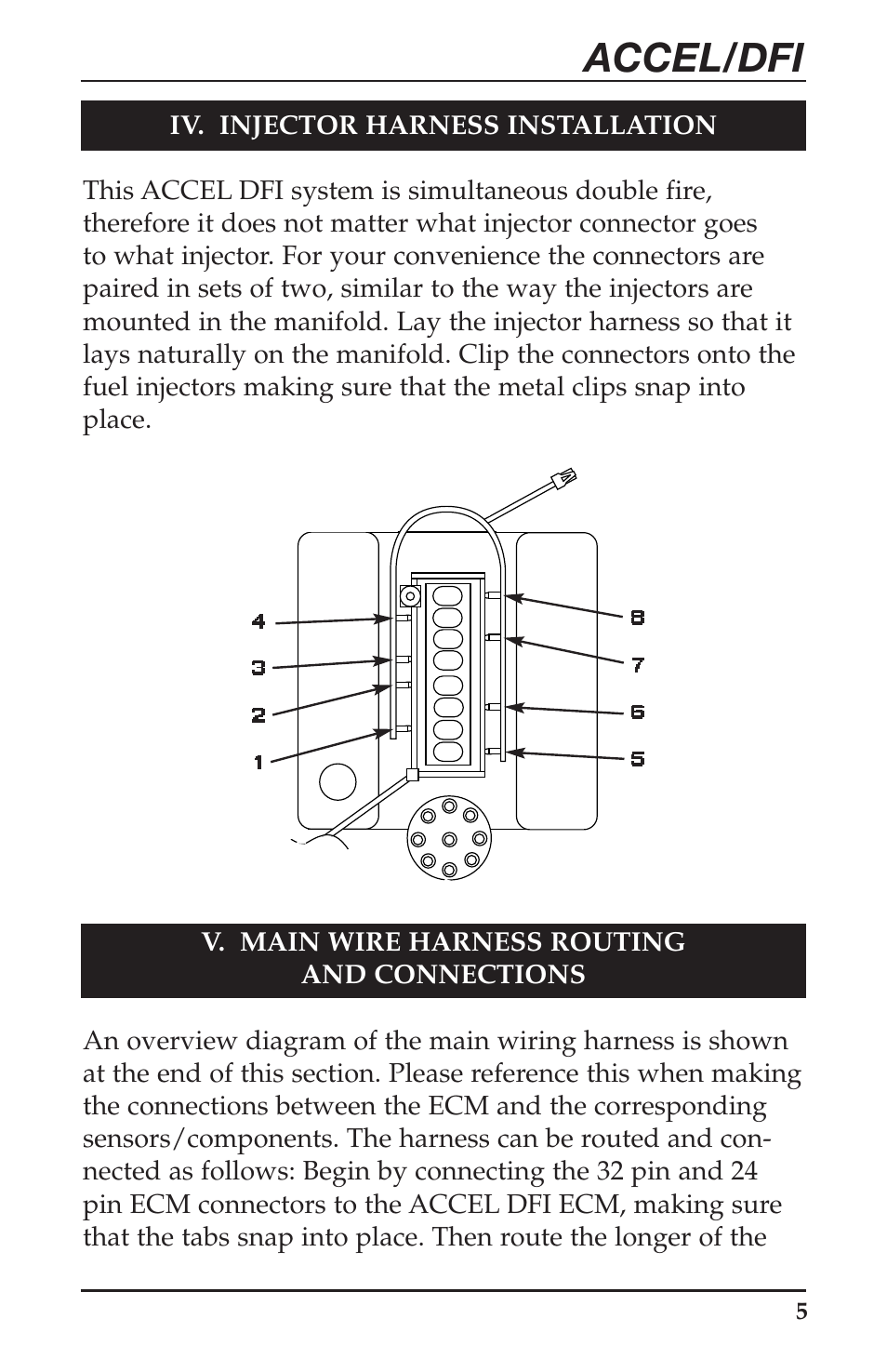 Accel/dfi | Mallory Ignition ACCEL Digital Fuel Injection Engine Management System 74030 User Manual | Page 7 / 26