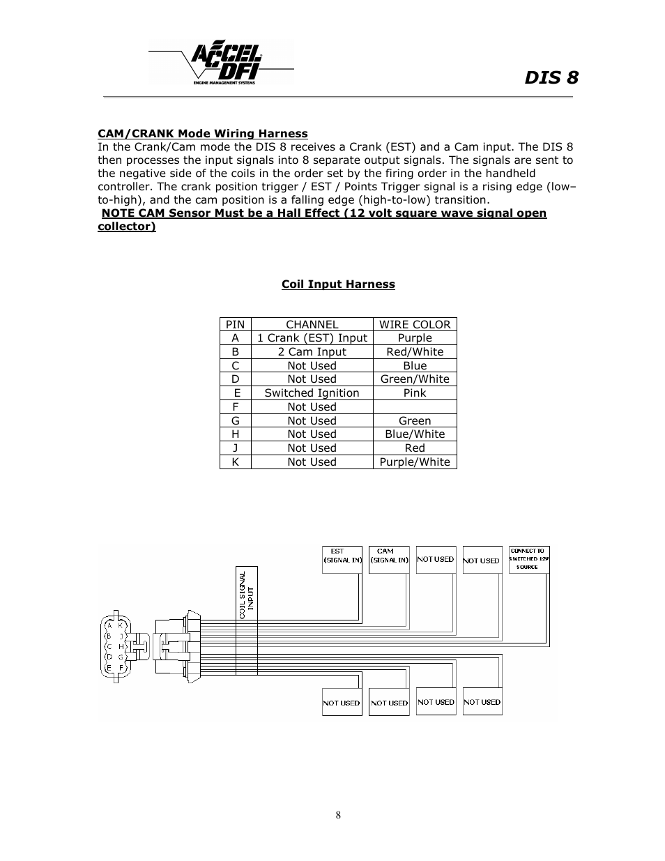 Dis 8 | Mallory Ignition ACCEL DIS 8 75610 User Manual | Page 8 / 25