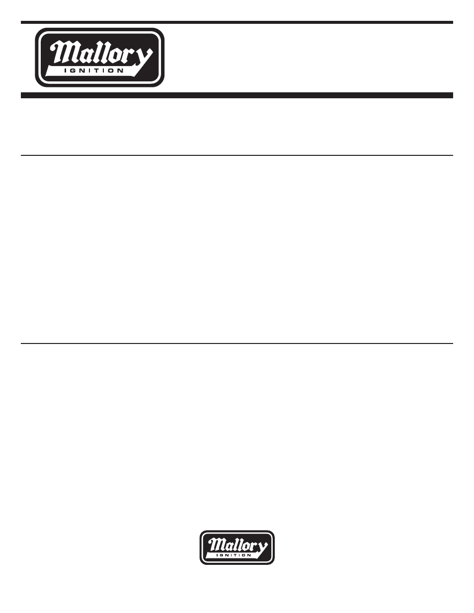 Mallory Ignition Mallory ADJUSTABLE PROPORTIONAL RPM LIMITER 642_643_644 User Manual | 1 page