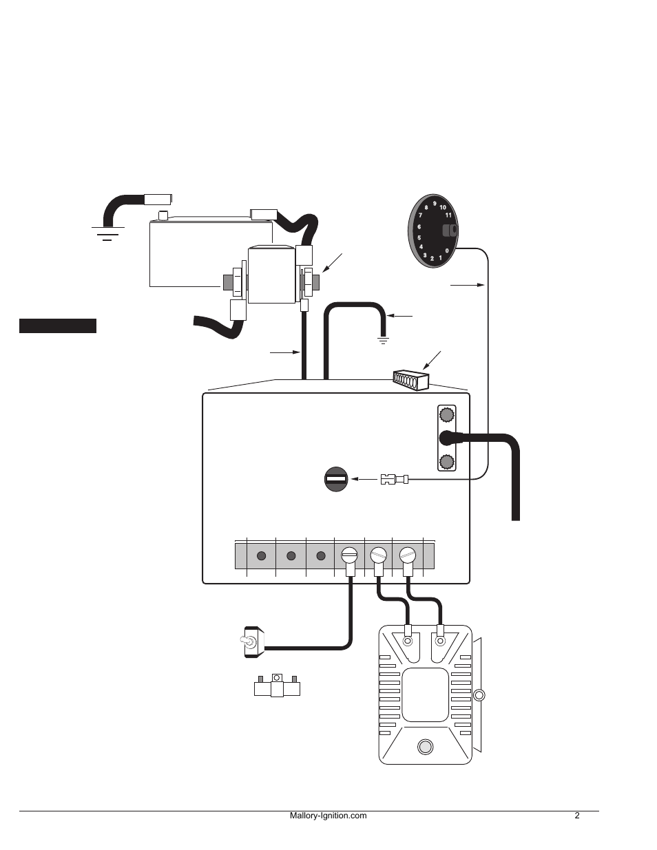 Hyfire, Pro cd ignition control, Wiring procedure step 1 | Step 2 | Mallory Ignition Mallory HYFIRE VII Series Electronic Ignition Controls 667C User Manual | Page 3 / 9