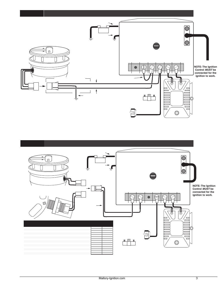 Hyfire, Pro cd ignition control, Figure 2 | Figure 3, Ma mag+ g, Ma mag– g | Mallory Ignition Mallory HYFIRE VII Series Electronic Ignition Controls 667C User Manual | Page 4 / 9