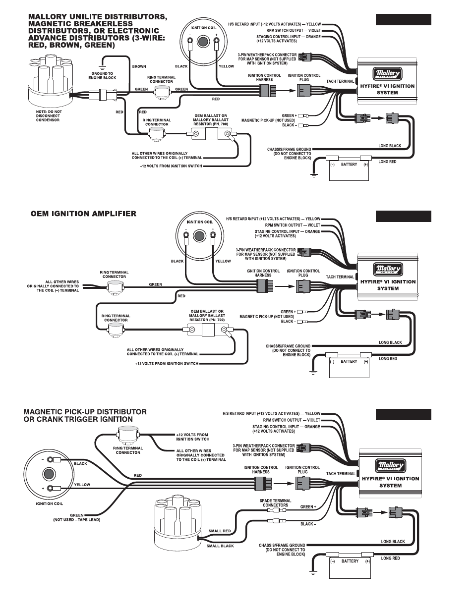 Figure 16, Figure 17, Figure 15 | Mallory Ignition Mallory HYFIRE VI SERIES OF ELECTRONIC IGNITION CONTROLS 685_6851 User Manual | Page 10 / 12