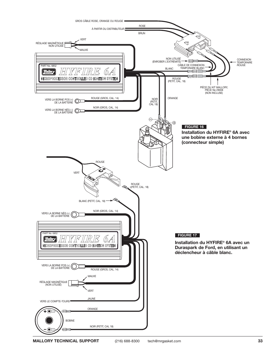 Hhy yf fiir re e 6 6a a h hy yf fiir re e 6 6a a | Mallory Ignition Mallory HYFIRE 6A and 6AL SERIES ELECTRONIC IGNITION CONTROLS 6852M_6853M User Manual | Page 33 / 36