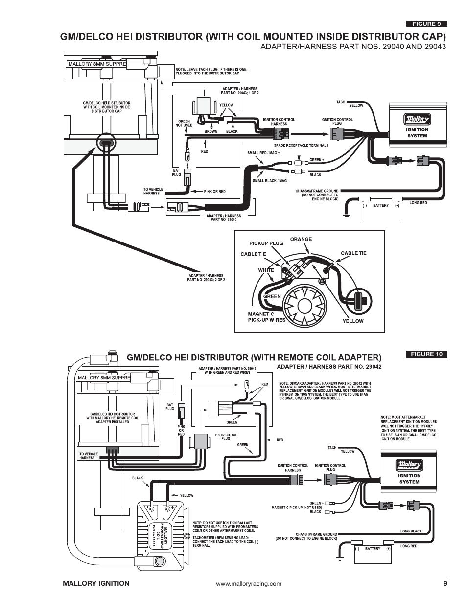 9mallory ignition, Figure 9, Figure 10 | Mallory Ignition Mallory SPORT 6 ELECTRONIC IGNITION CONTROL 6862m_6863m User Manual | Page 9 / 12