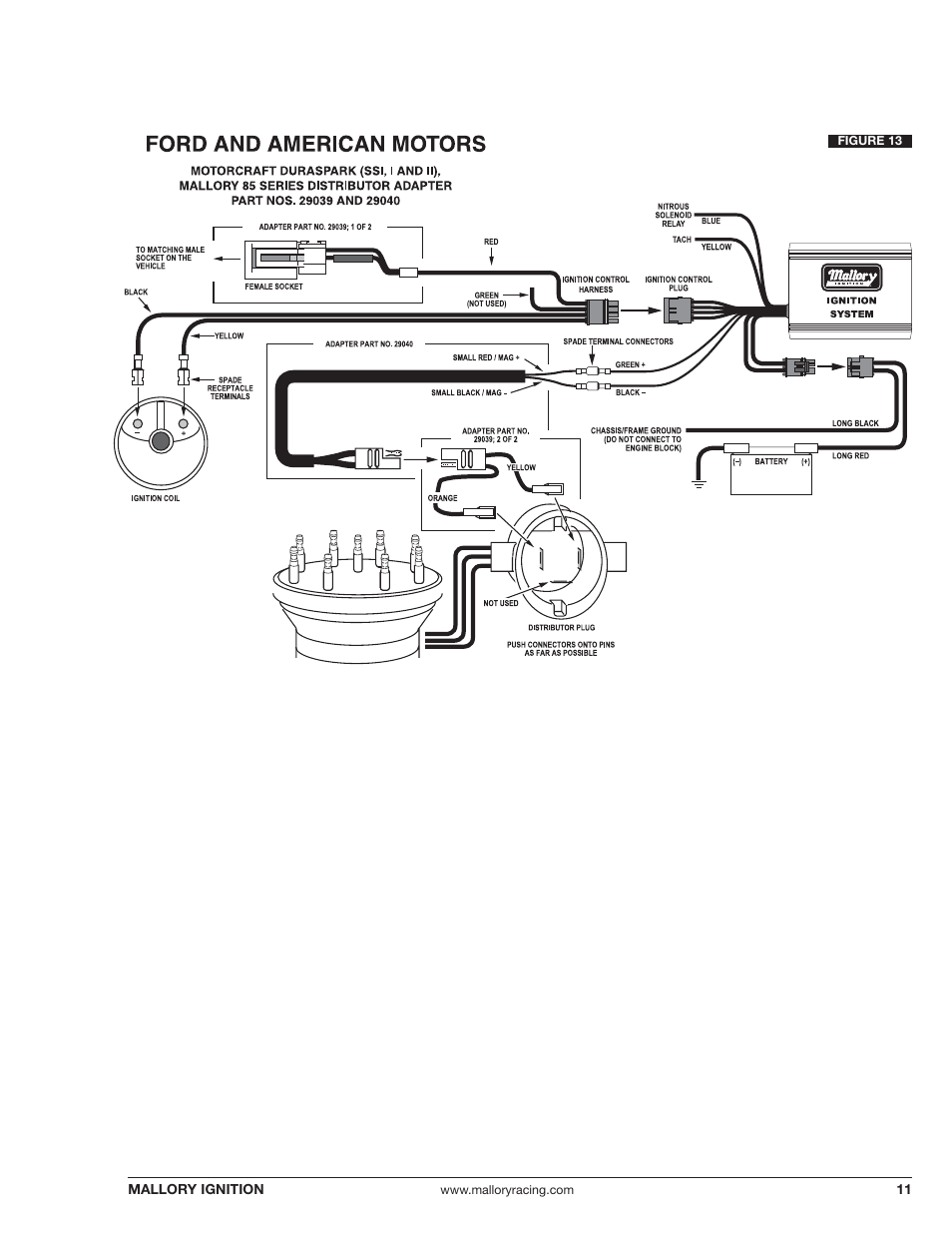 Mallory Ignition Mallory NITROUS 6 ELECTRONIC IGNITION CONTROL 6865M User Manual | Page 11 / 12
