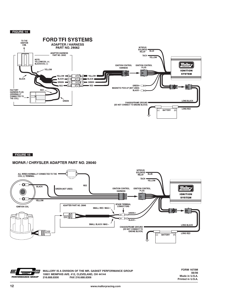 Figure 15, Figure 14 | Mallory Ignition Mallory NITROUS 6 ELECTRONIC IGNITION CONTROL 6865M User Manual | Page 12 / 12