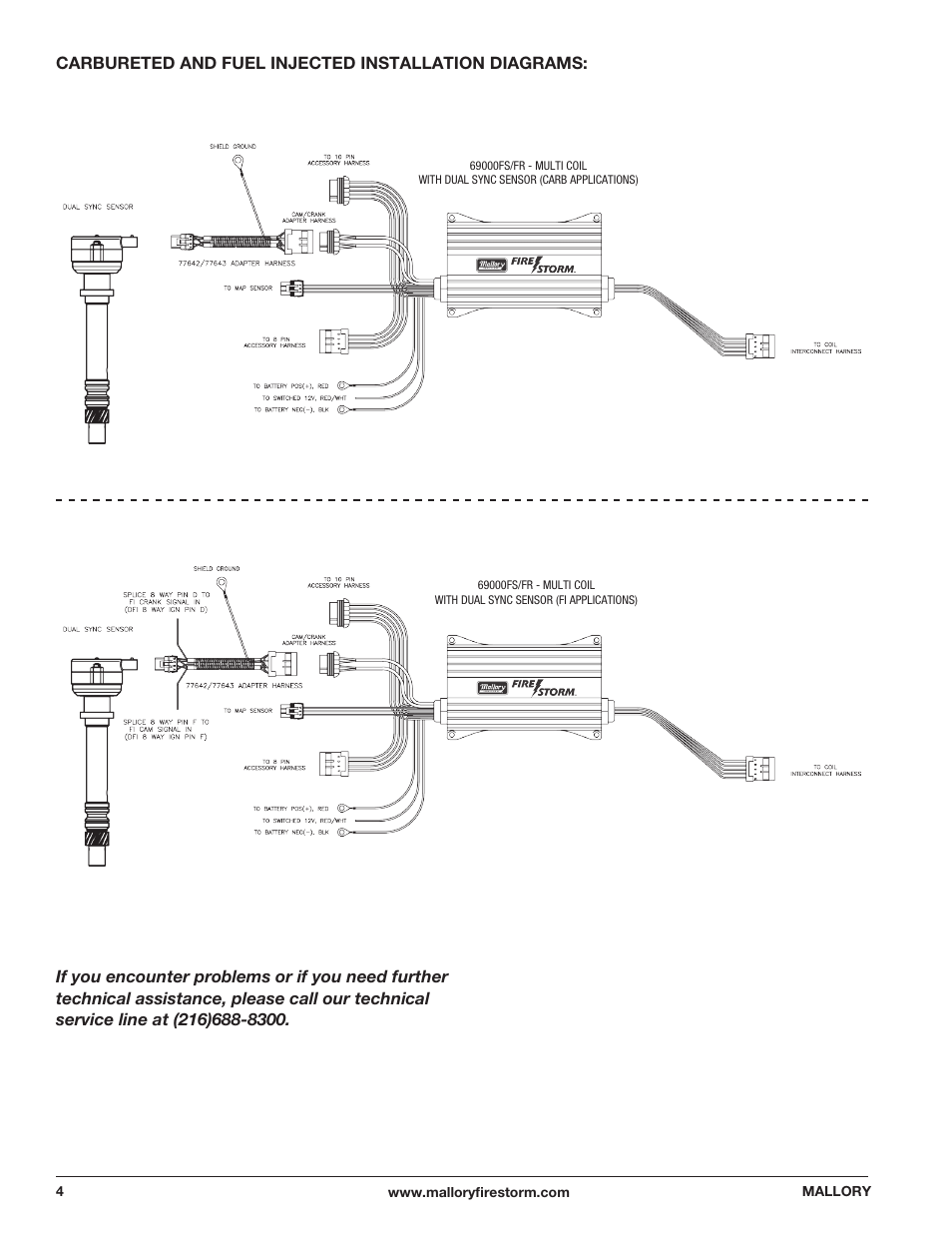 Mallory Ignition Mallory FIRESTORM CD MULTI COIL HARDWARE 69000FS-69000FR User Manual | Page 4 / 6