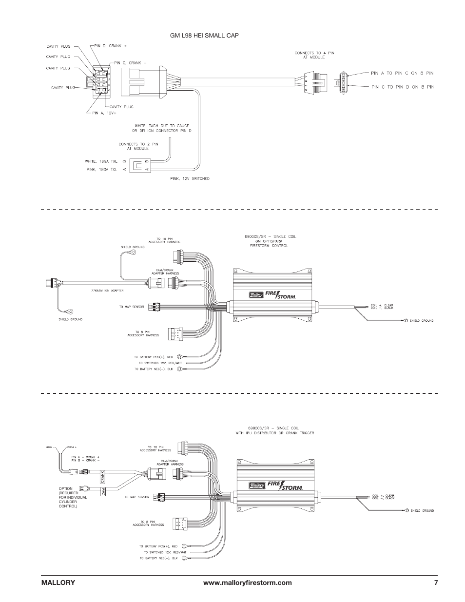 Mallory Ignition Mallory FIRESTORM CD SINGLE COIL HARDWARE 69000S_69000SR User Manual | Page 7 / 10