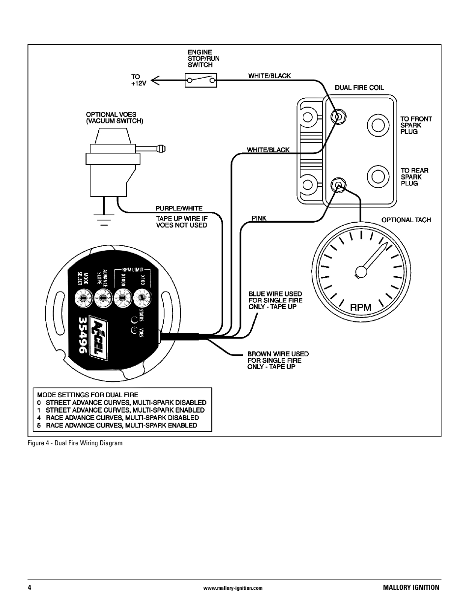 Mallory Ignition Mallory DISTRIBUTOR А557 User Manual | Page 4 / 8