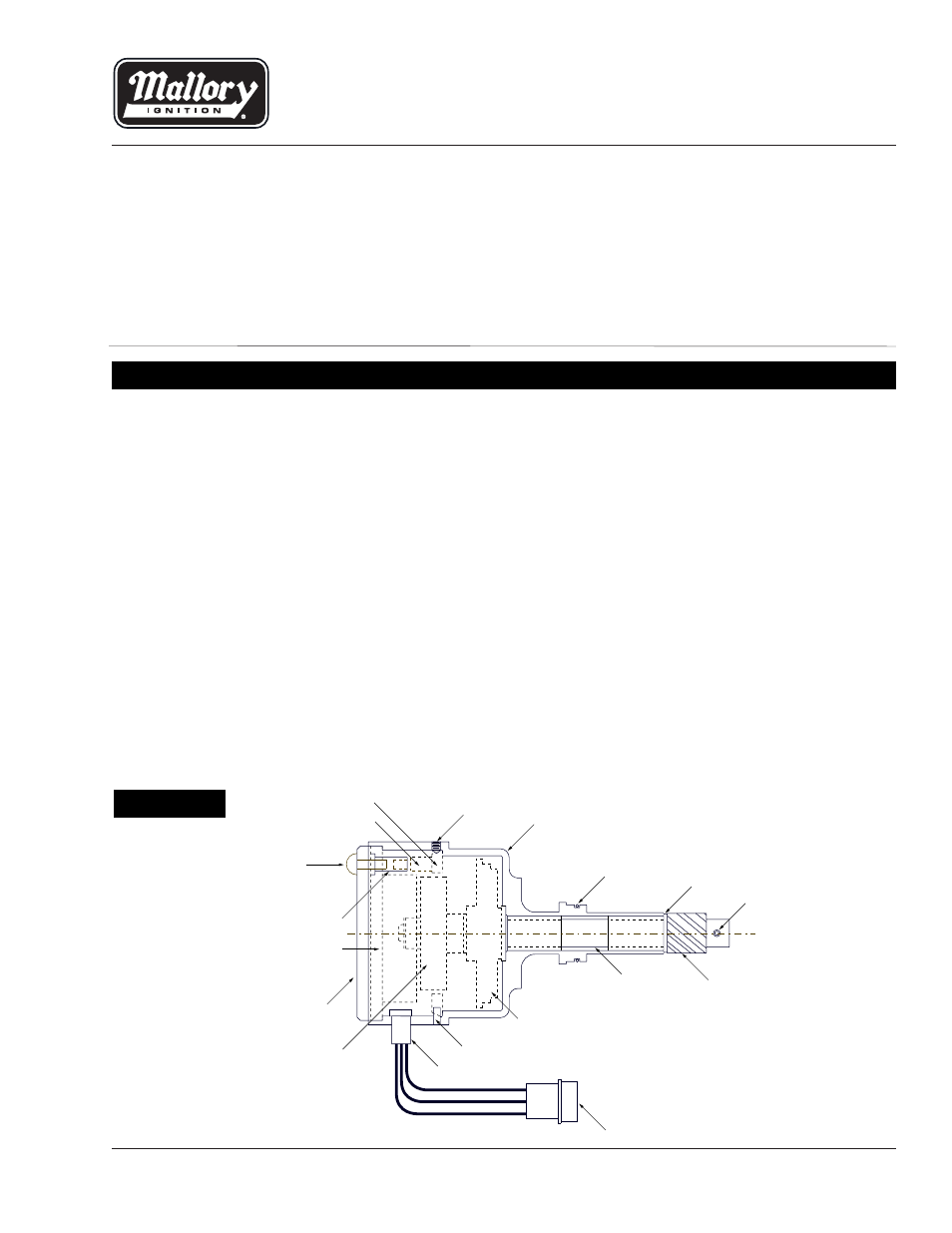 Mallory Ignition Mallory UNILITE DISTRIBUTOR 576 User Manual | 3 pages