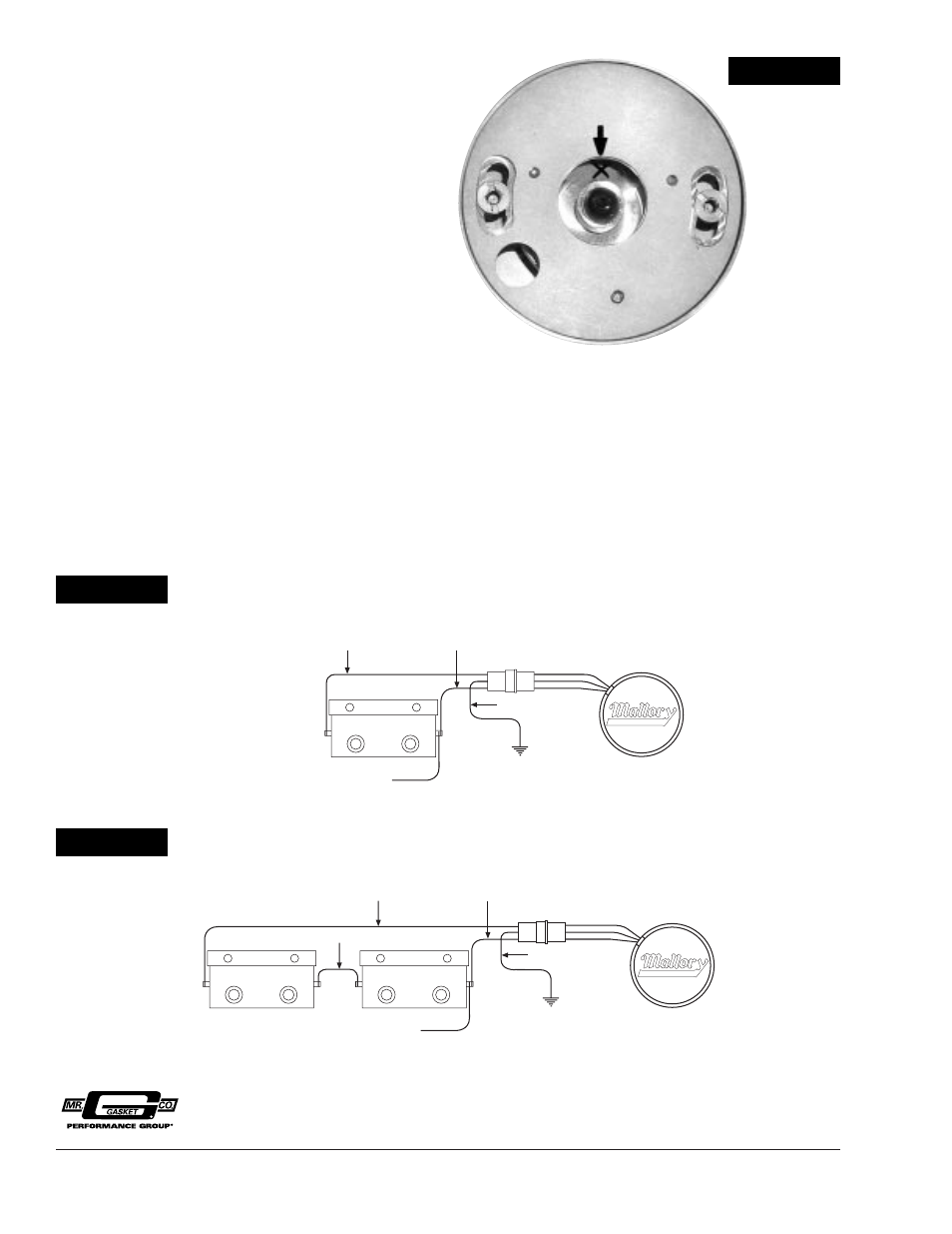 Single plug heads, Dual plug heads | Mallory Ignition Mallory UNILITE DISTRIBUTOR 576 User Manual | Page 2 / 3