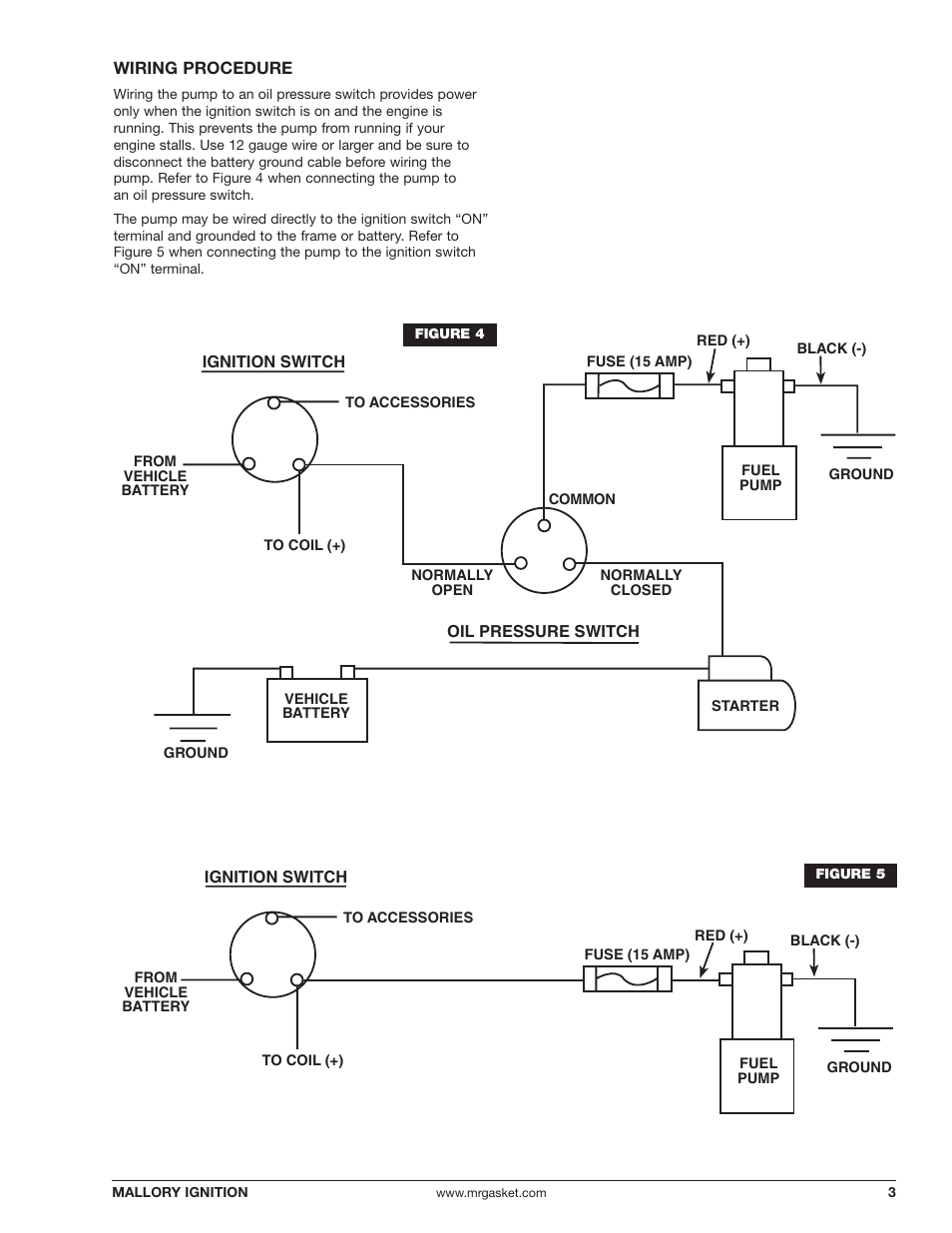 Mallory Ignition Mallory COMP PUMP SERIES 250 ELECTRIC FUEL PUMP 5250_5250A User Manual | Page 3 / 4