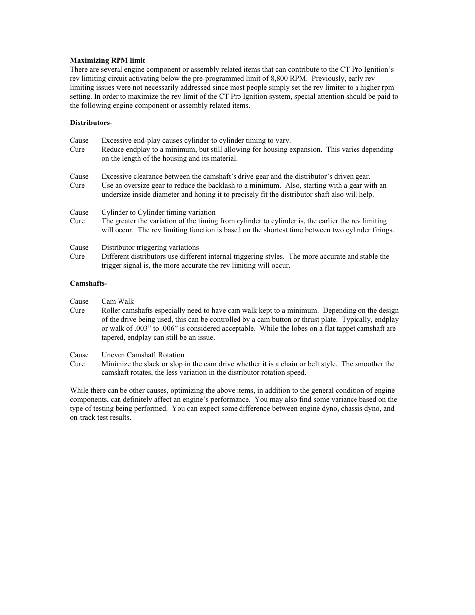 Mallory Ignition Mallory CT Pro Ignition Products 6800m User Manual | Page 3 / 3