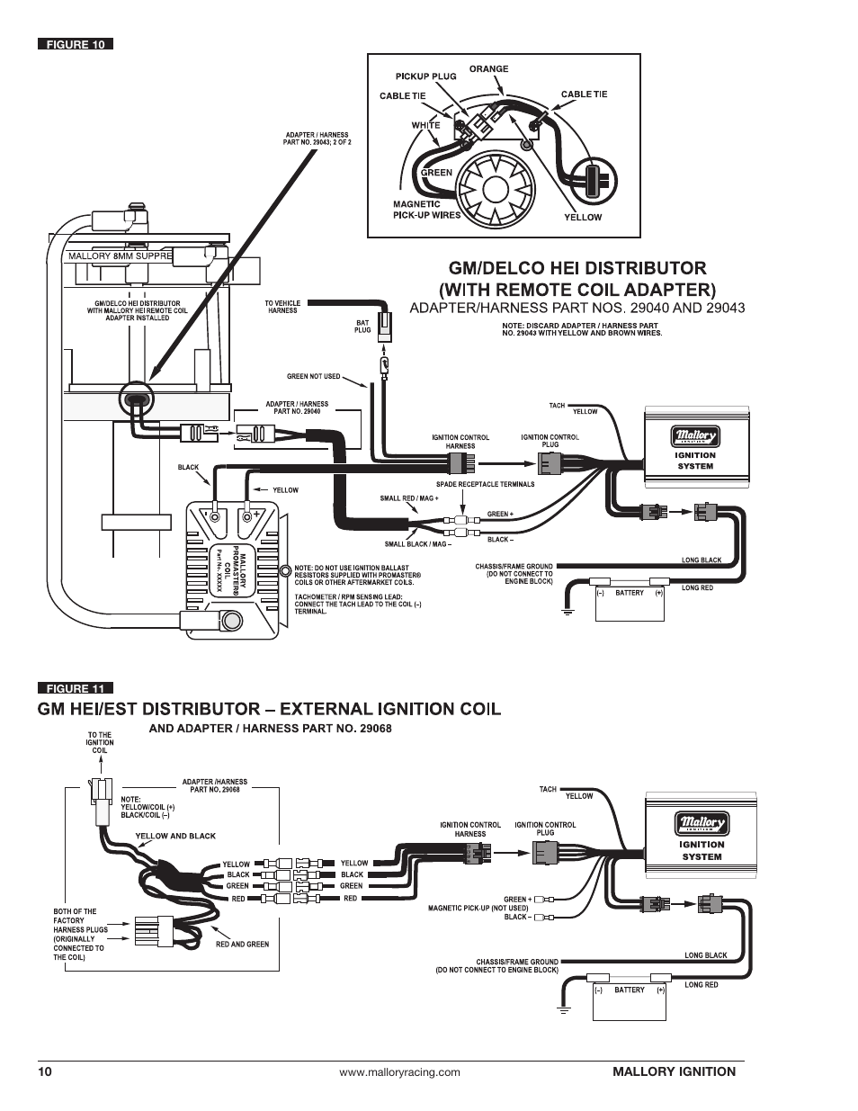 Mallory ignition | Mallory Ignition Mallory OFF-ROAD ELECTRONIC IGNITION CONTROL 6867M User Manual | Page 10 / 12