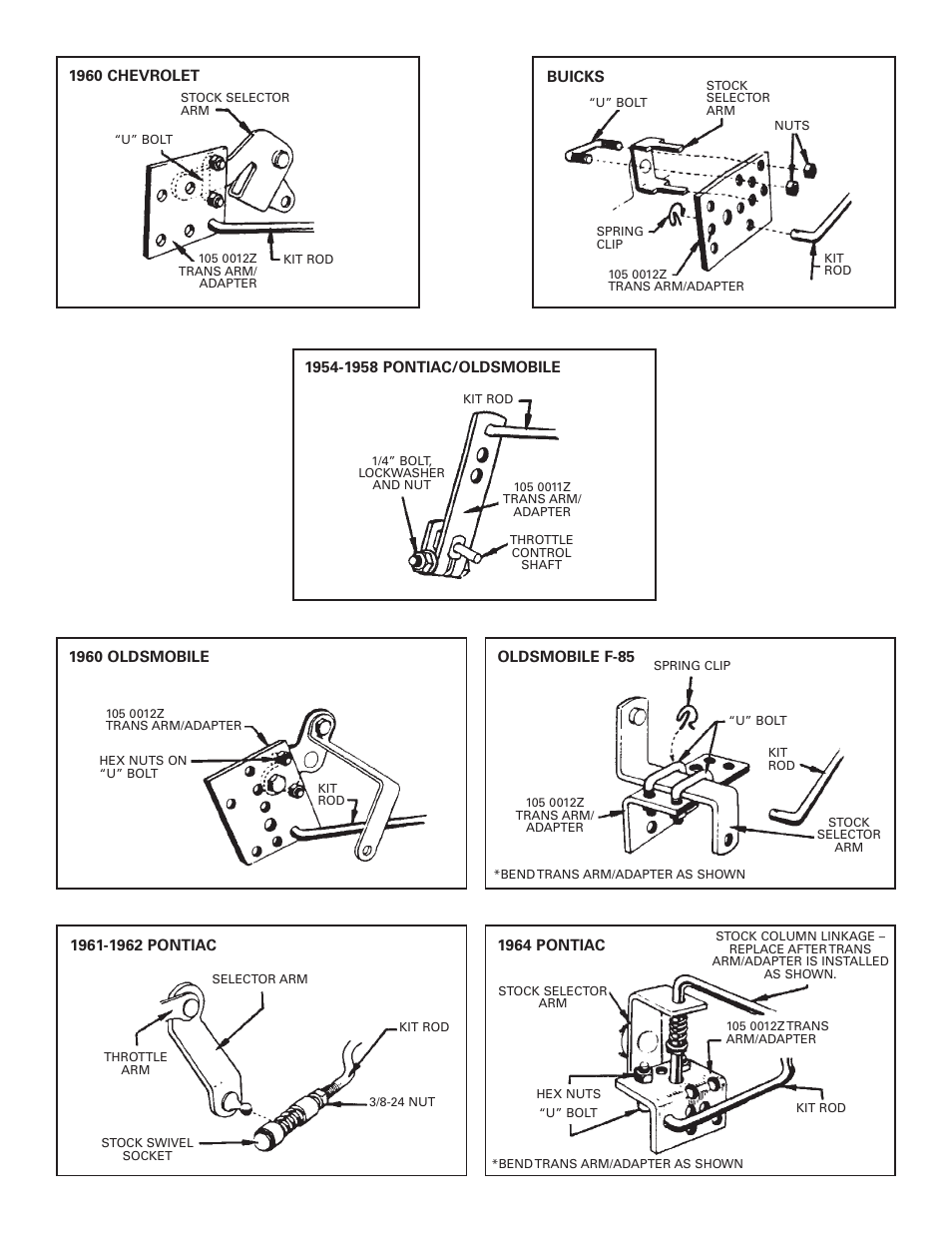 Mr. Gasket 7668 Floor Shifter Conversion: 3-4 Speed Auto User Manual | Page 4 / 8