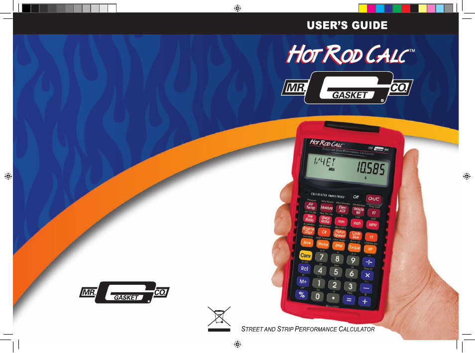 Mr. Gasket 8703 Hot Rod Calculator User Manual | 72 pages