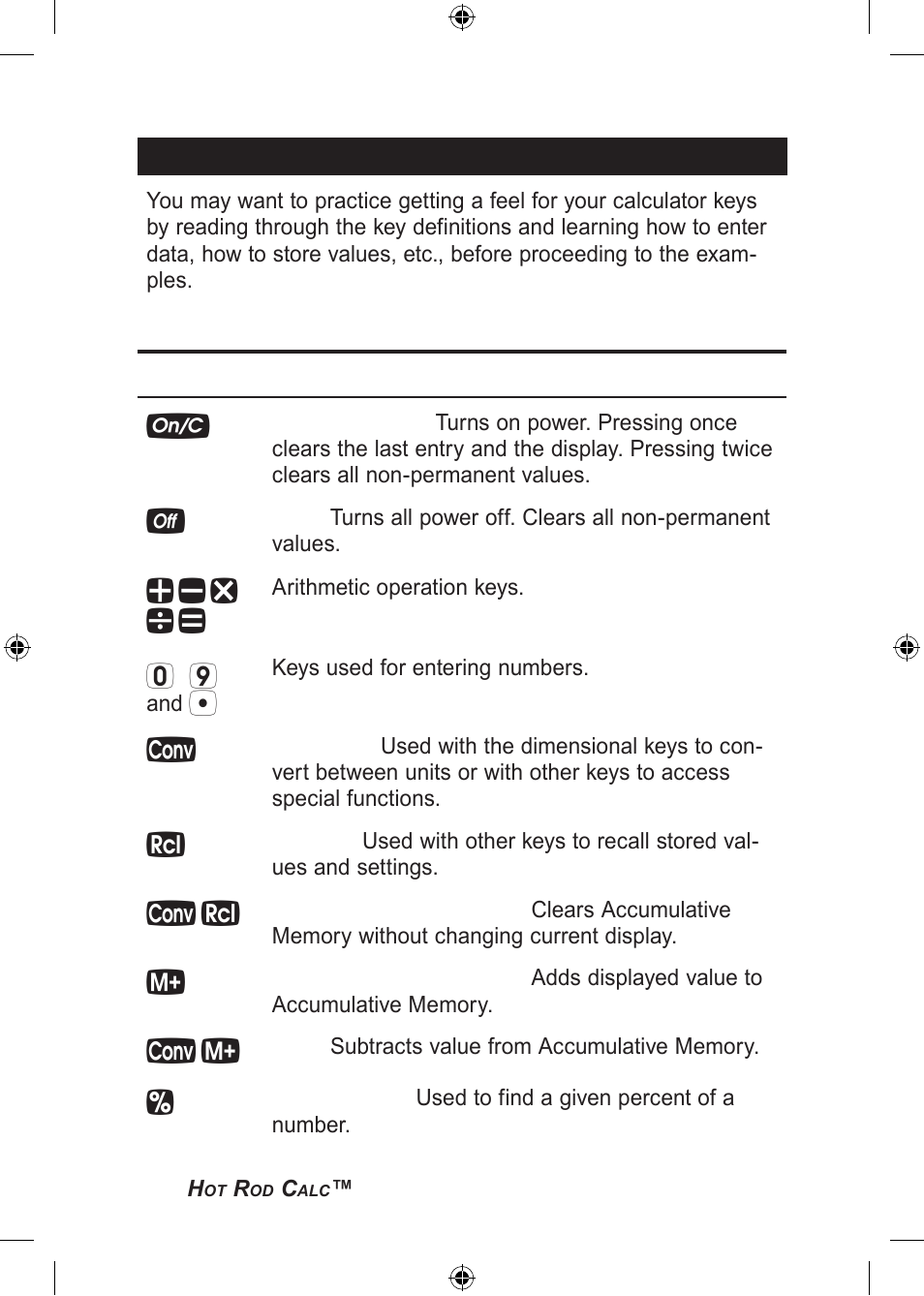 Getting started | Mr. Gasket 8703 Hot Rod Calculator User Manual | Page 6 / 72
