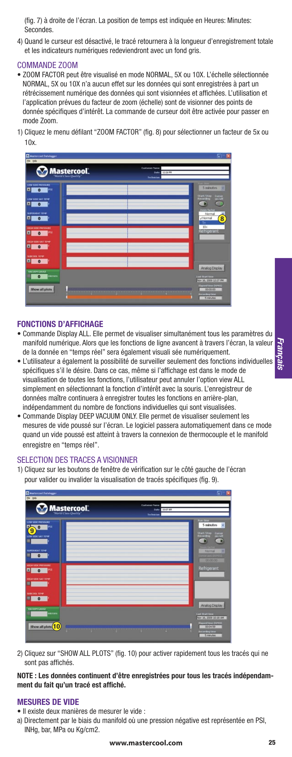 Mastercool 90413 4-way Valve Digital Manifold User Manual | Page 25 / 56