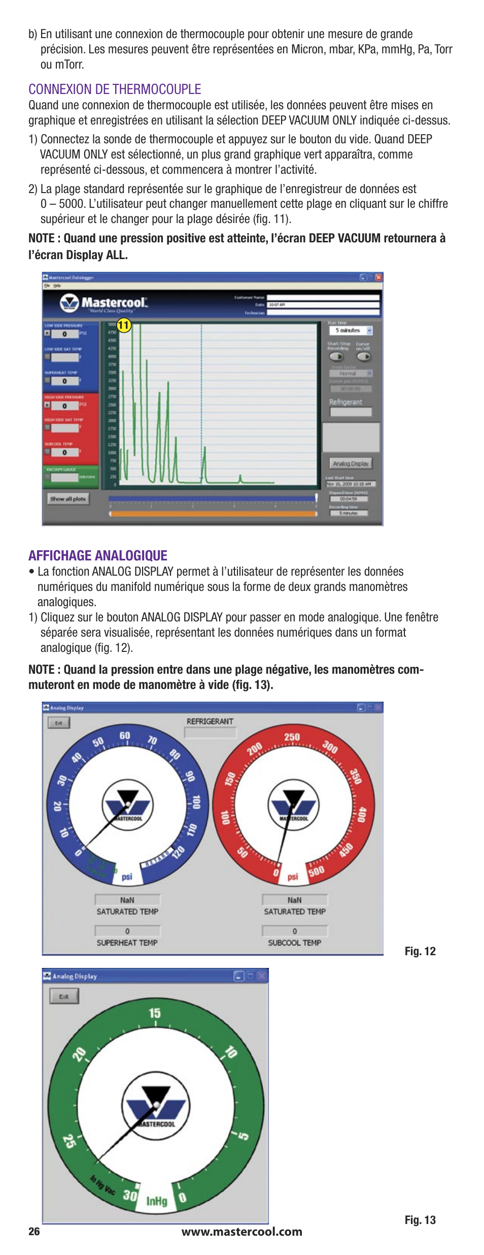 Mastercool 90413 4-way Valve Digital Manifold User Manual | Page 26 / 56