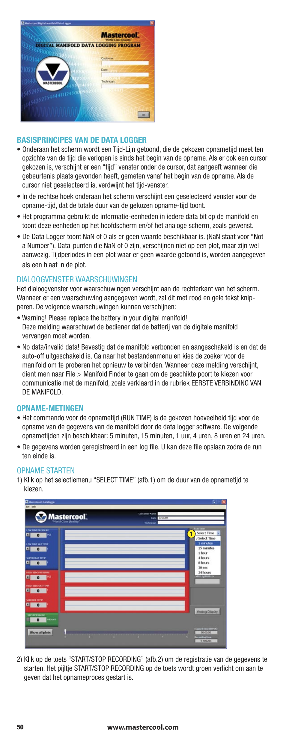 Mastercool 90413 4-way Valve Digital Manifold User Manual | Page 50 / 56