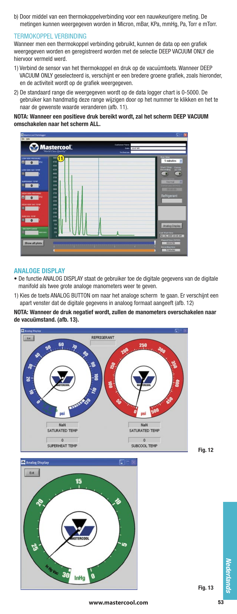 Mastercool 90413 4-way Valve Digital Manifold User Manual | Page 53 / 56