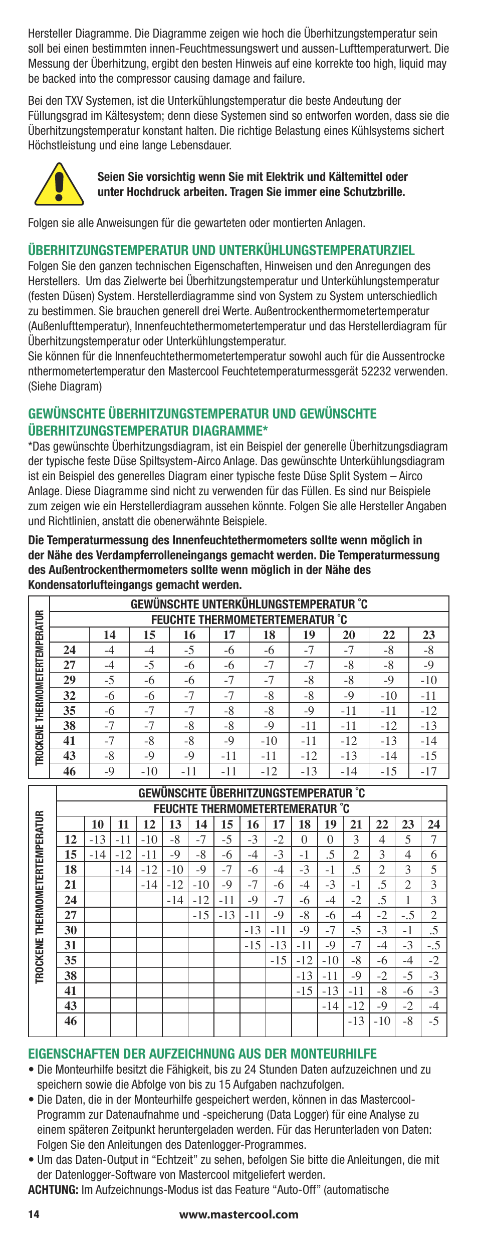 Mastercool 90413 4-way Valve Digital Manifold User Manual | Page 14 / 48