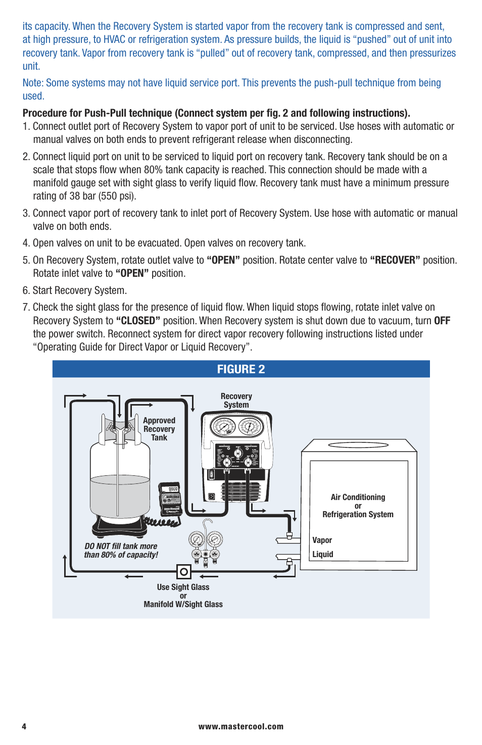 Figure 2 | Mastercool 69300-220 TWIN TURBO REFRIGERANT RECOVERY SYSTEM User Manual | Page 4 / 16