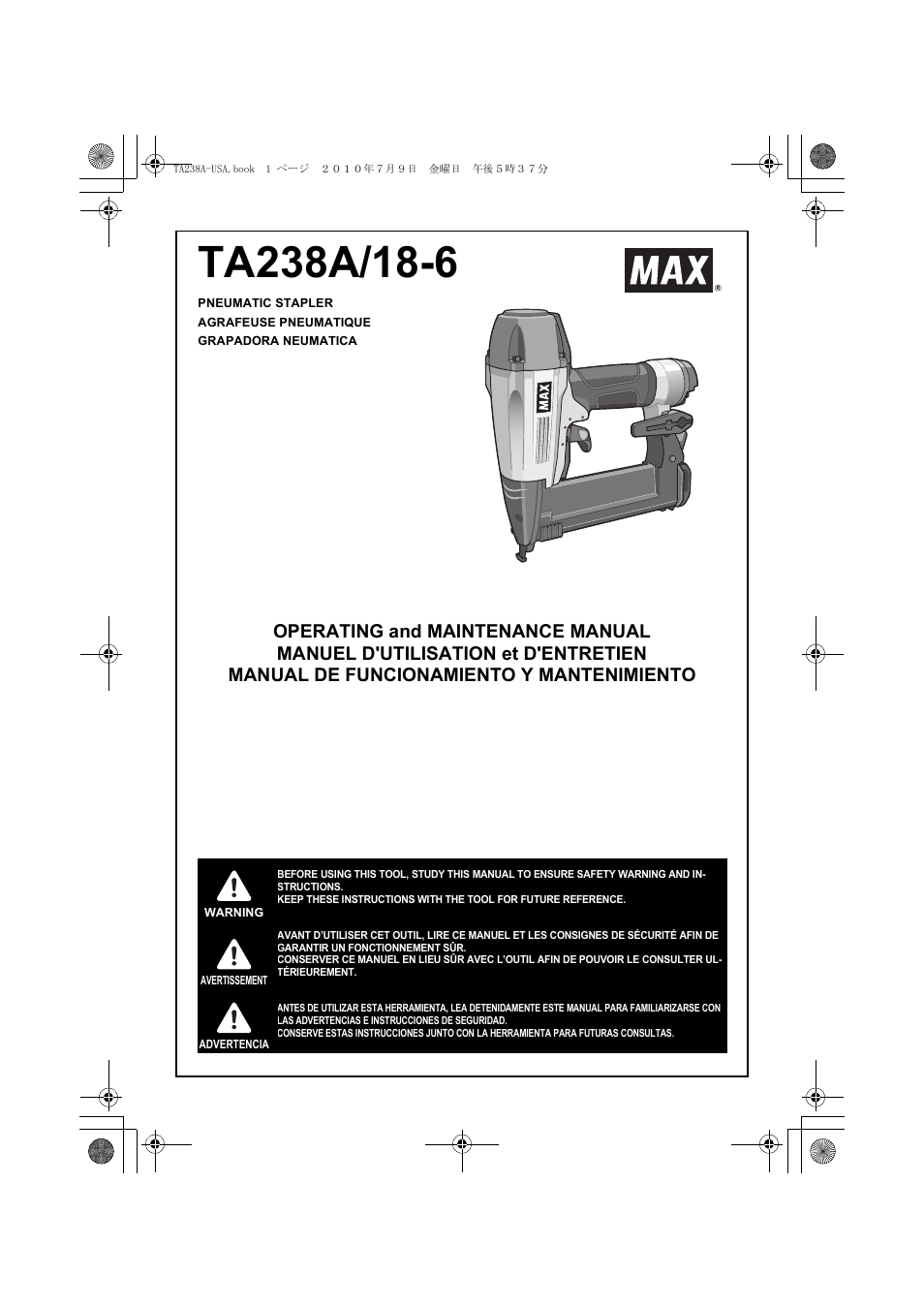 MAX TA238A/18-6 User Manual | 32 pages