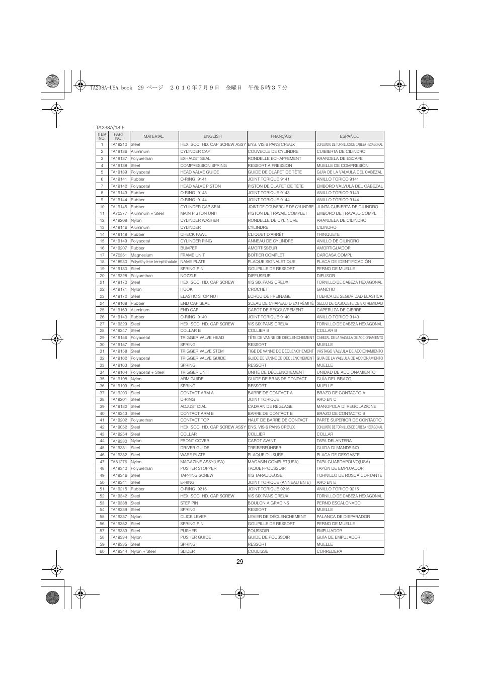 MAX TA238A/18-6 User Manual | Page 29 / 32