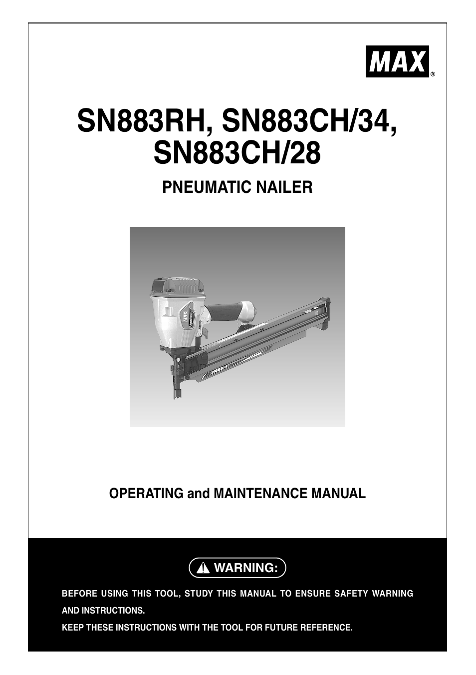 MAX SN883CH/34 User Manual | 18 pages