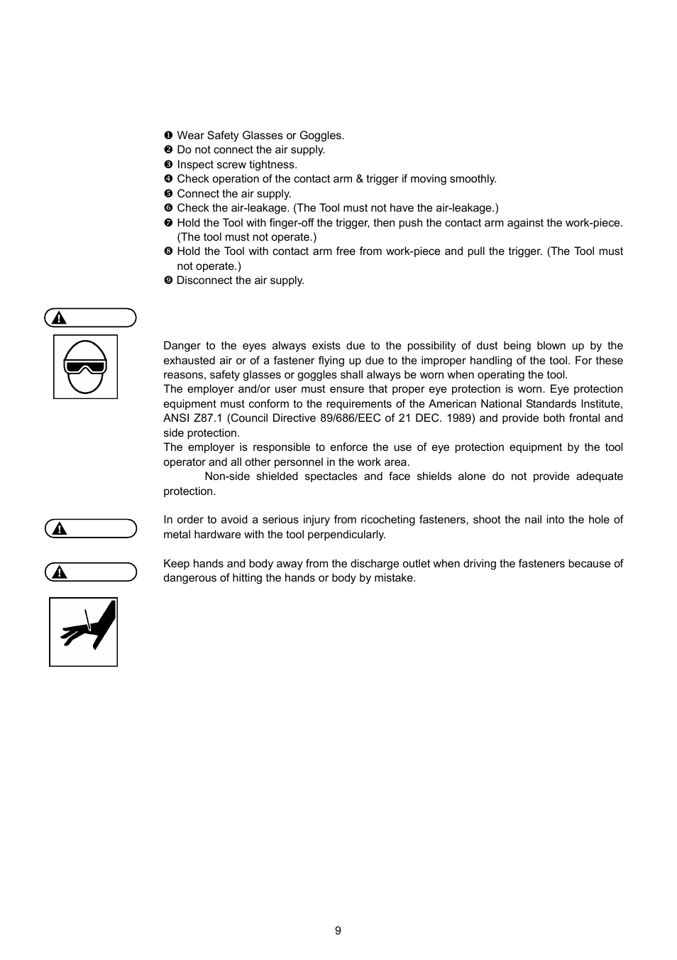 Instructions for operation, Before operation, Operation | MAX HN65J User Manual | Page 7 / 13