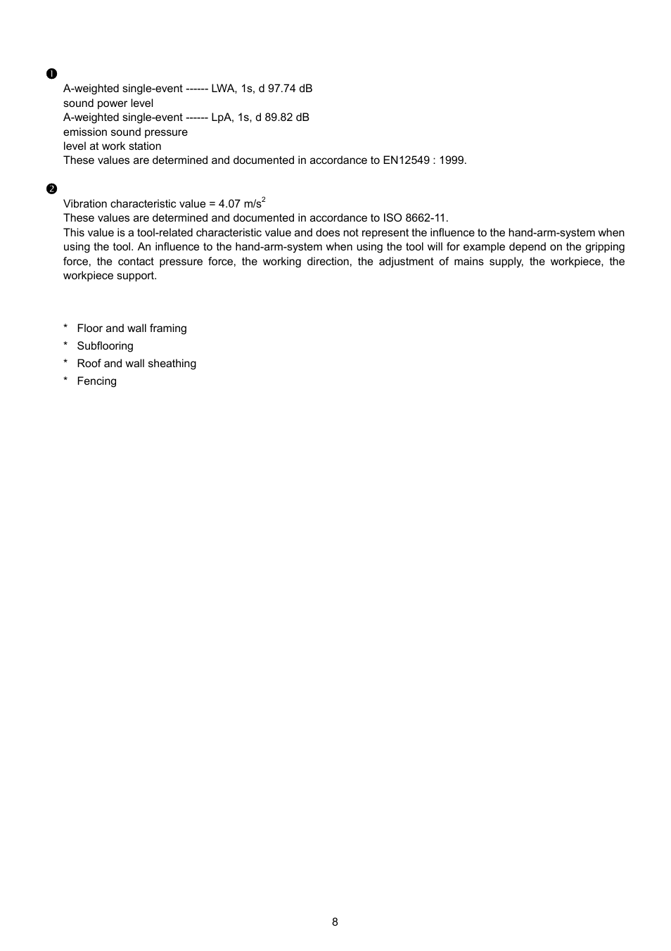 Technical data, Applications | MAX HN75 User Manual | Page 6 / 15