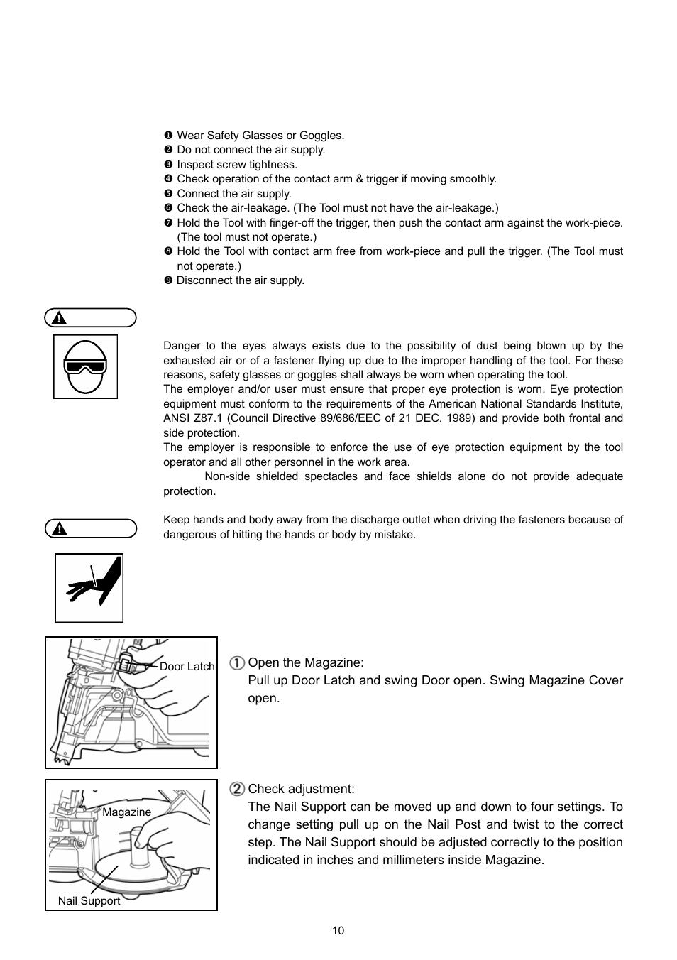 Instructions for operation, Before operation, Operation | MAX HN75 User Manual | Page 8 / 15