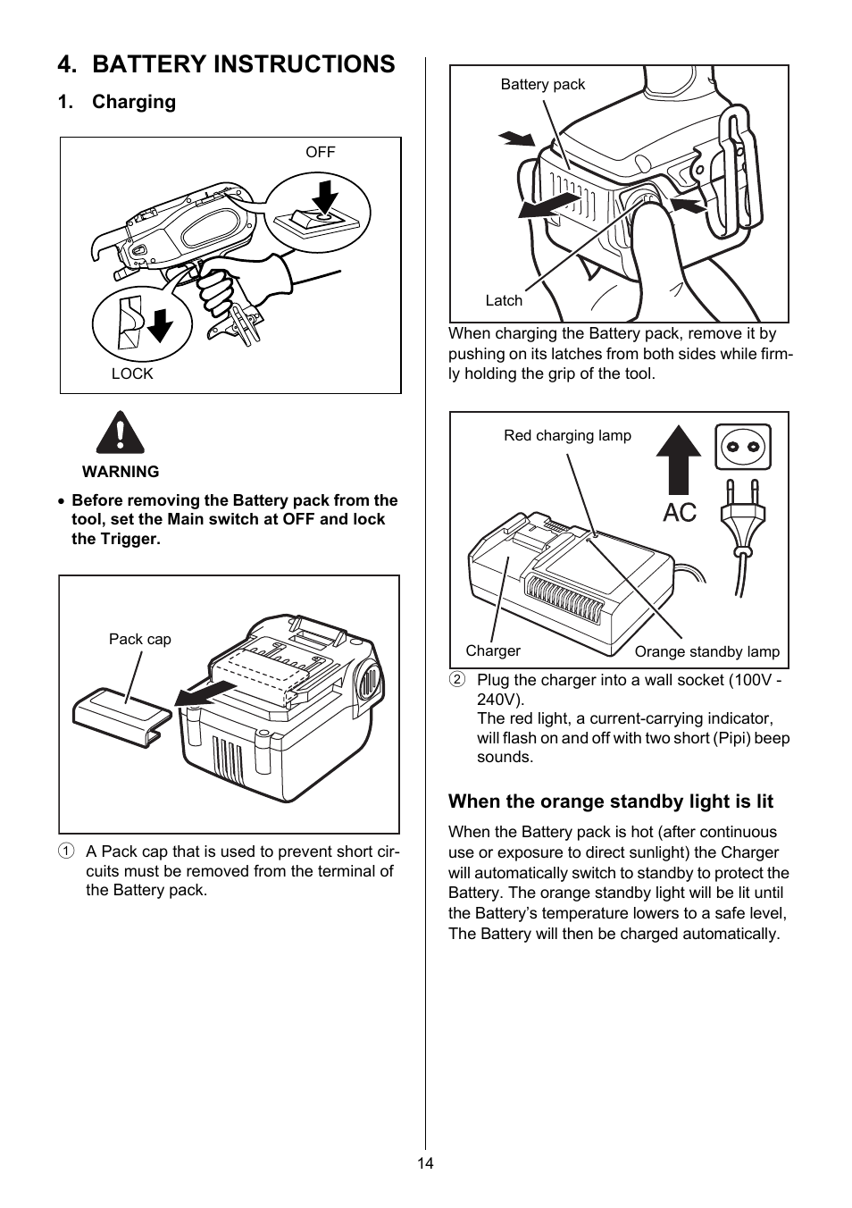 Battery instructions | MAX RB397(CE) User Manual | Page 13 / 33