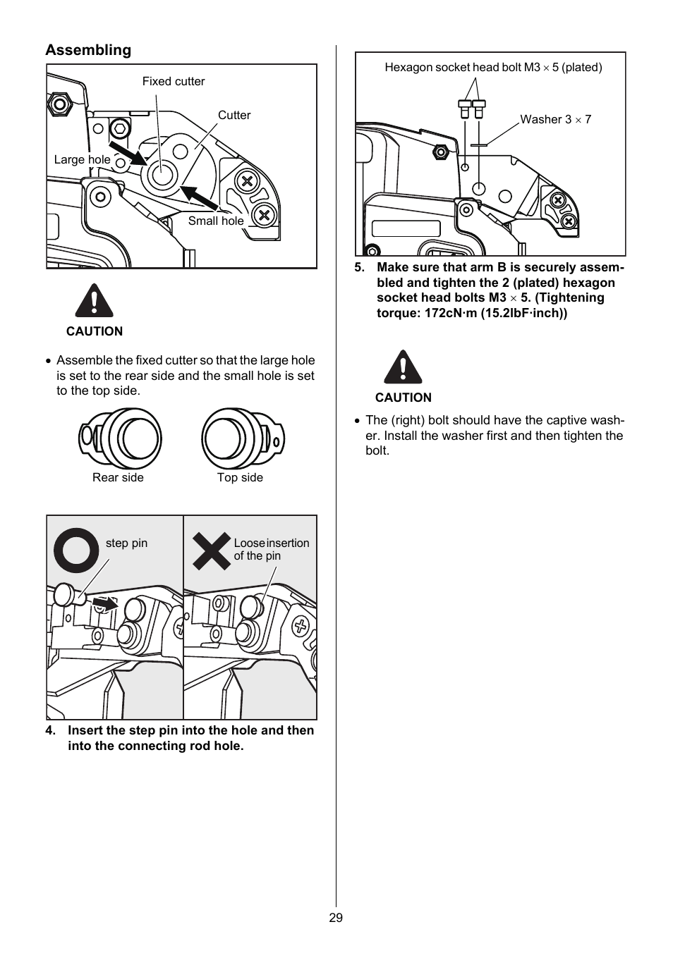 Assembling | MAX RB397(CE) User Manual | Page 28 / 33