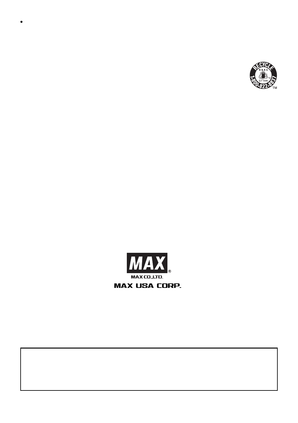 MAX RB217 User Manual | Page 34 / 34