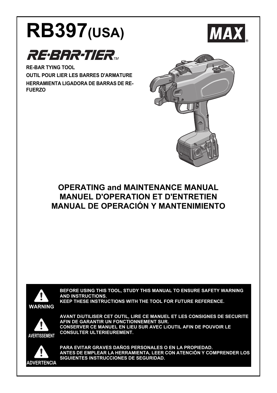 MAX RB397(USA) User Manual | 27 pages
