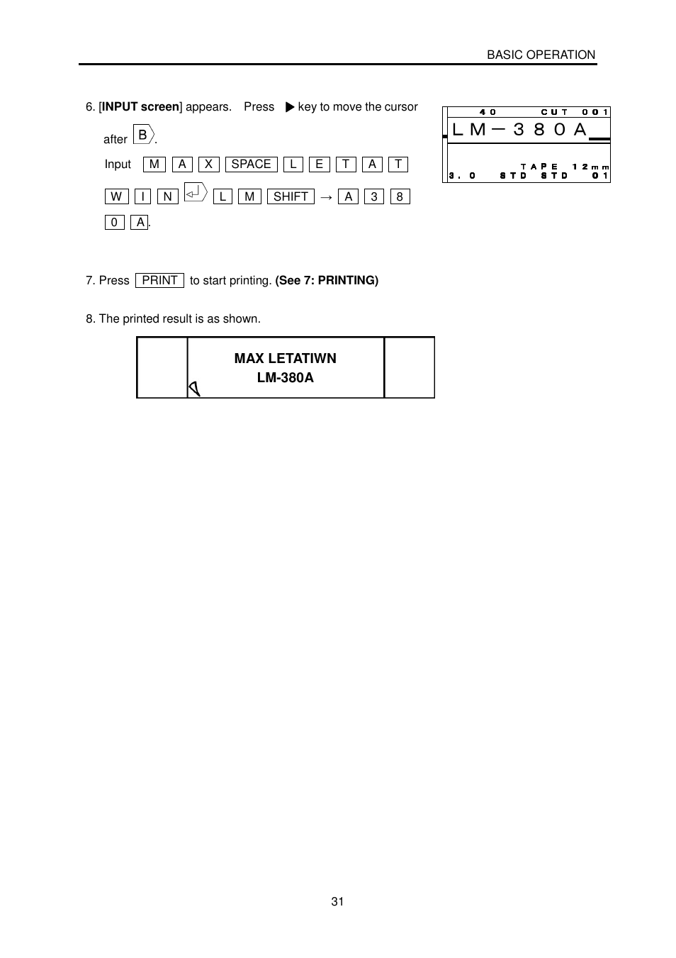 የ ዩ ዉ ዏዔዌዝ | MAX LM-380A User Manual | Page 31 / 64