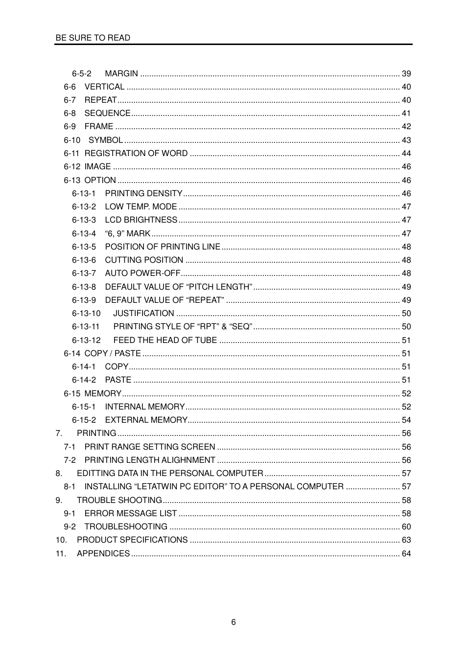 MAX LM-380A User Manual | Page 6 / 64