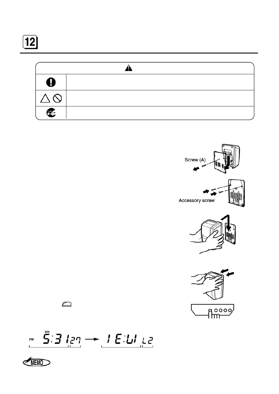 Wall mounting and laid-down position installation | MAX ER-1500 USA User Manual | Page 20 / 26
