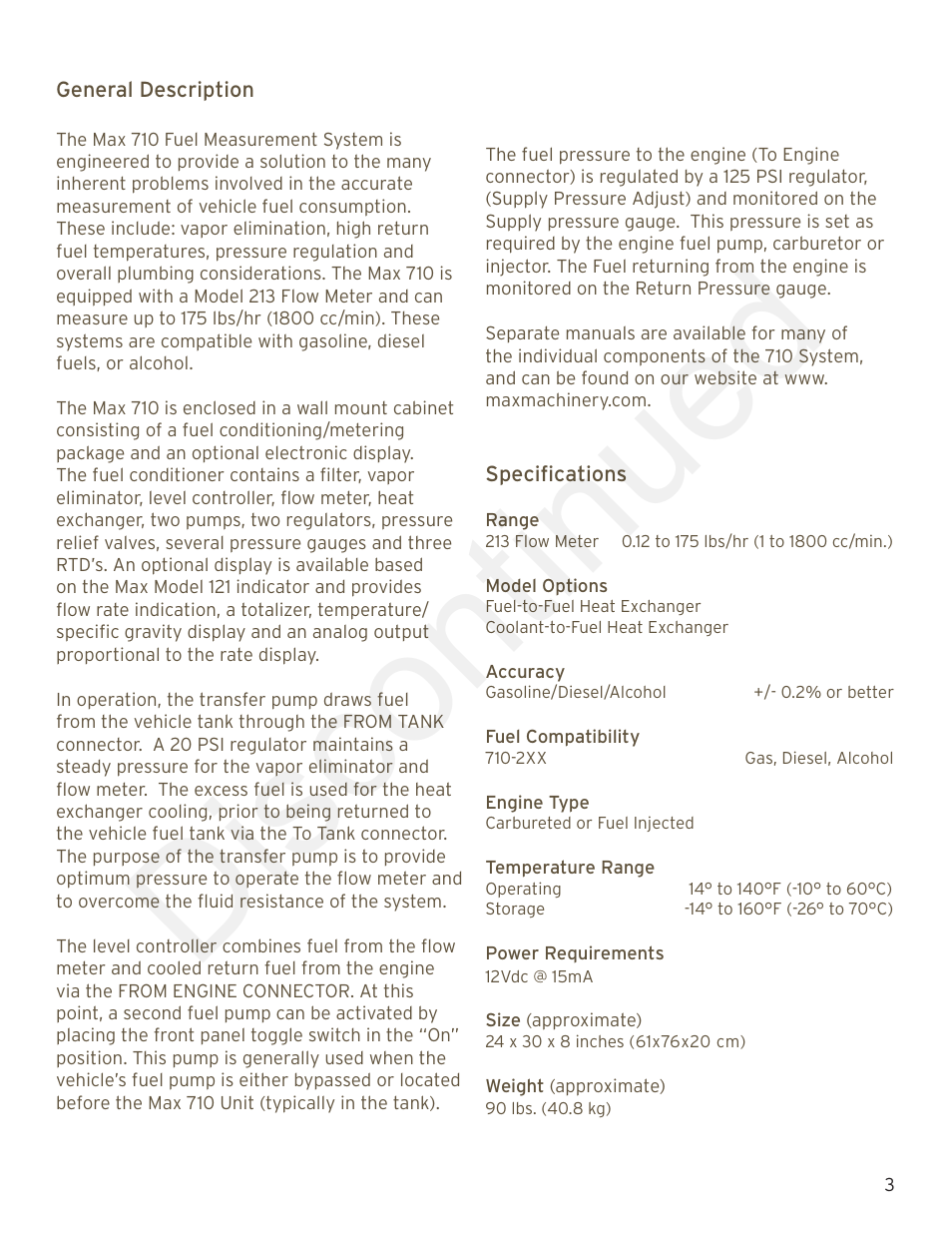 Discontinued | Max Machinery 710 Wall Mount User Manual | Page 3 / 8