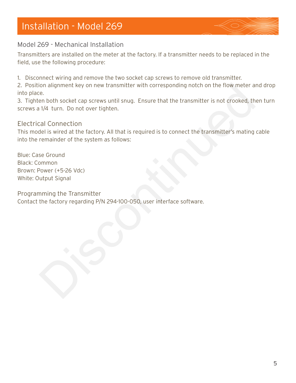 Discontinued | Max Machinery 294_269 High Resolution, Linearized Frequency Transmitters User Manual | Page 5 / 8