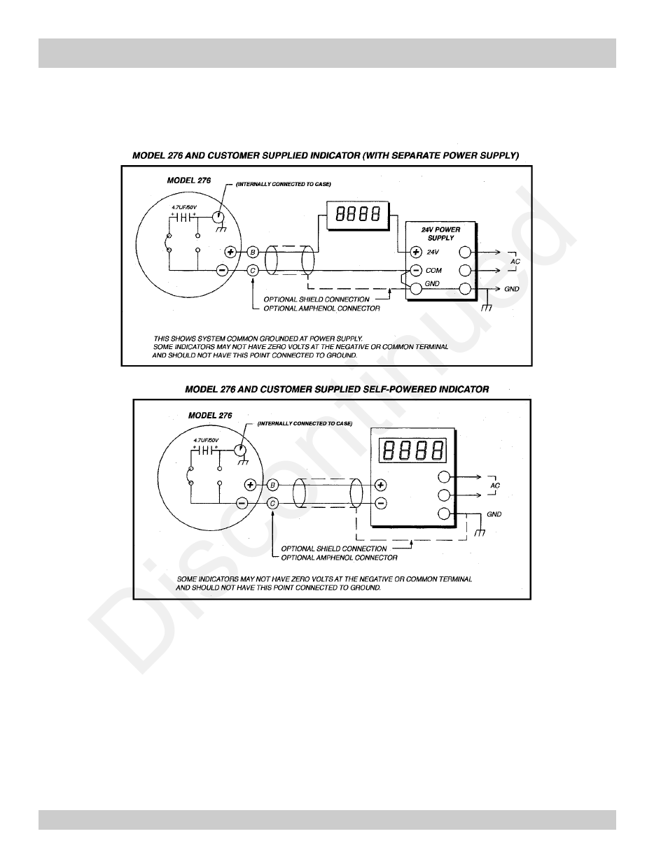 Discontinued | Max Machinery 276-5XX SERIES 4-20MA TRANSMITTERS User Manual | Page 6 / 12