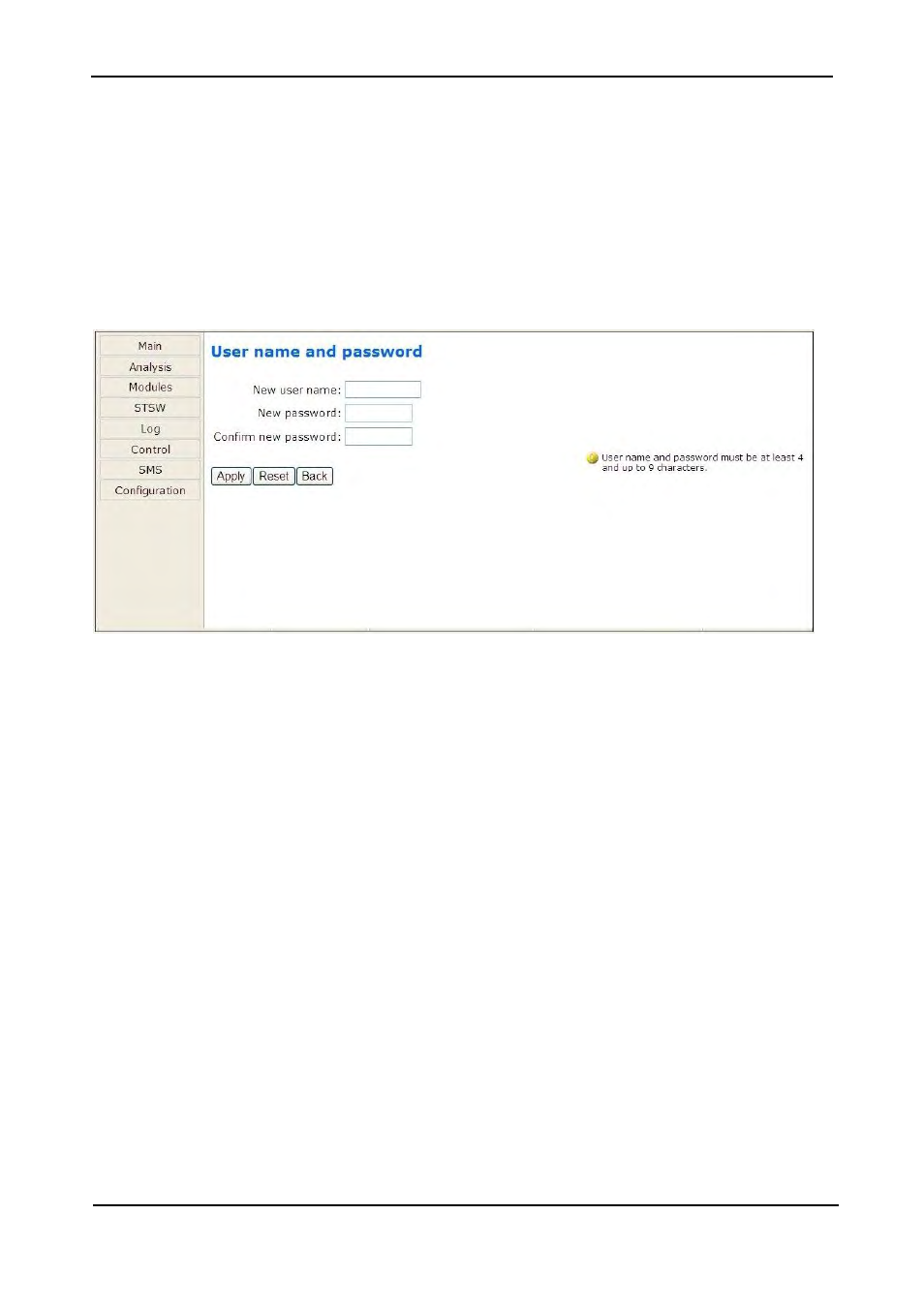3 set user name and password, Set user name and password, Igure | Hanging username and password of the, Eb interface | MaxPower Corp Gamatronic Power+ RM100 User Manual | Page 165 / 183