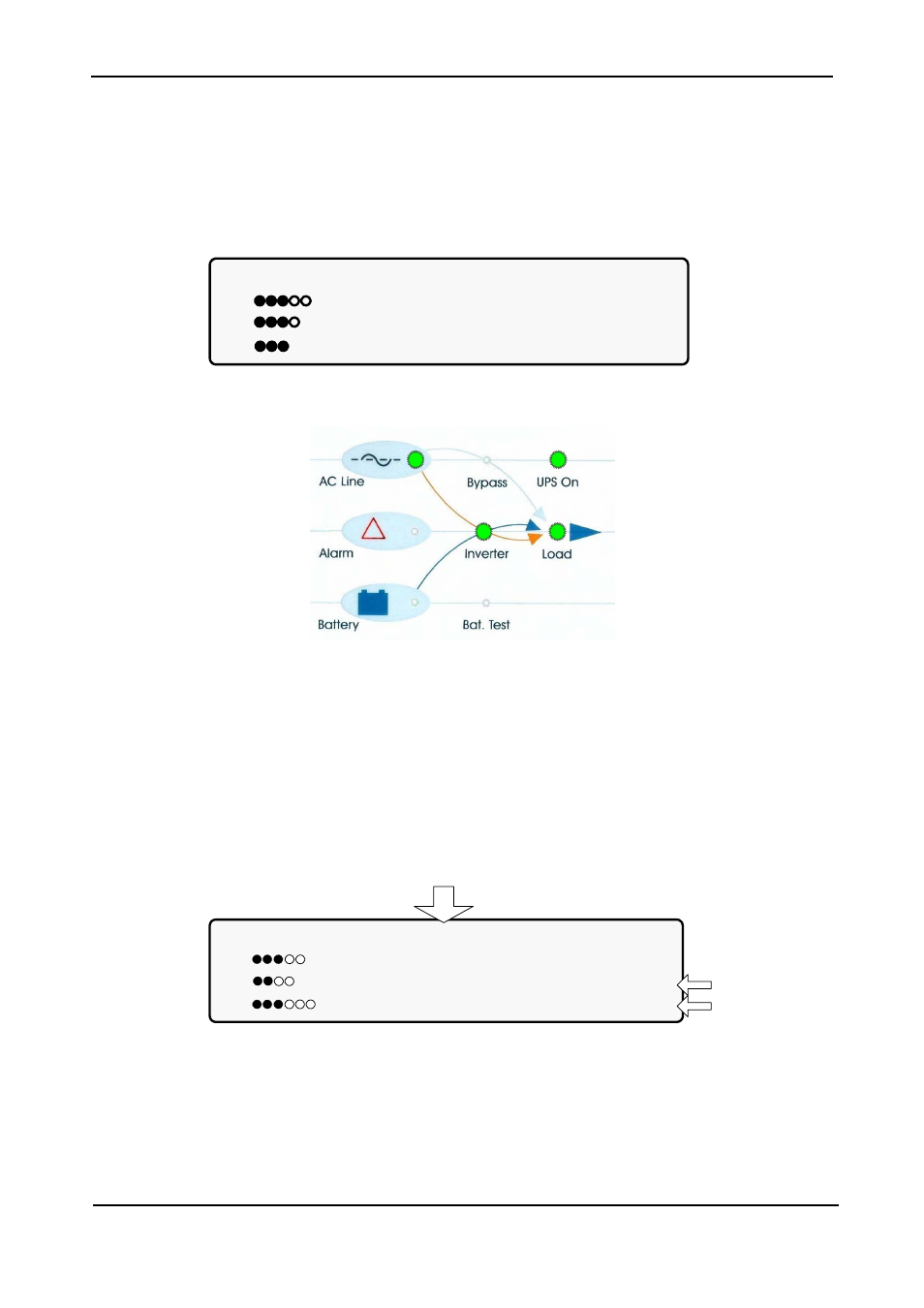 9 power+ operation modes, 1 normal operation, 2 battery operation | Power+ operation modes, Normal operation, Battery operation, Igure, Power, Control screen in normal operation, Ormal operation indication | MaxPower Corp Gamatronic Power+ RM100 User Manual | Page 35 / 183