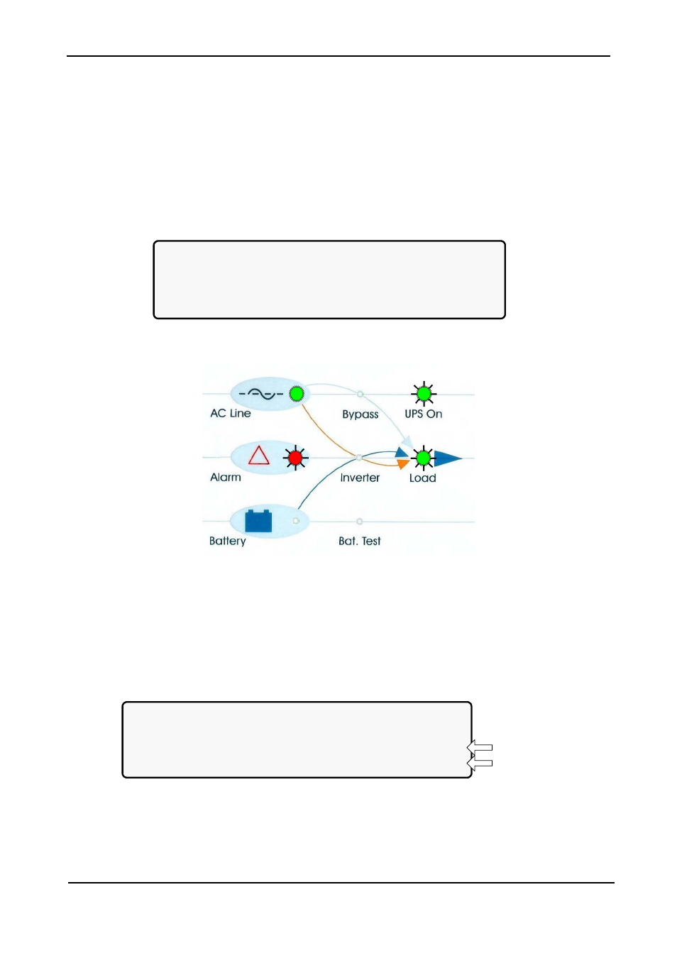 Power+ routine start-up, 1 start-up after shutdown, Power | Routine start, Start-up after shutdown, Igure, Ain screen after a power shutdown, Ain screen after a power shutdown indication, Ain screen at power | MaxPower Corp Gamatronic Power+ RM100 User Manual | Page 73 / 183