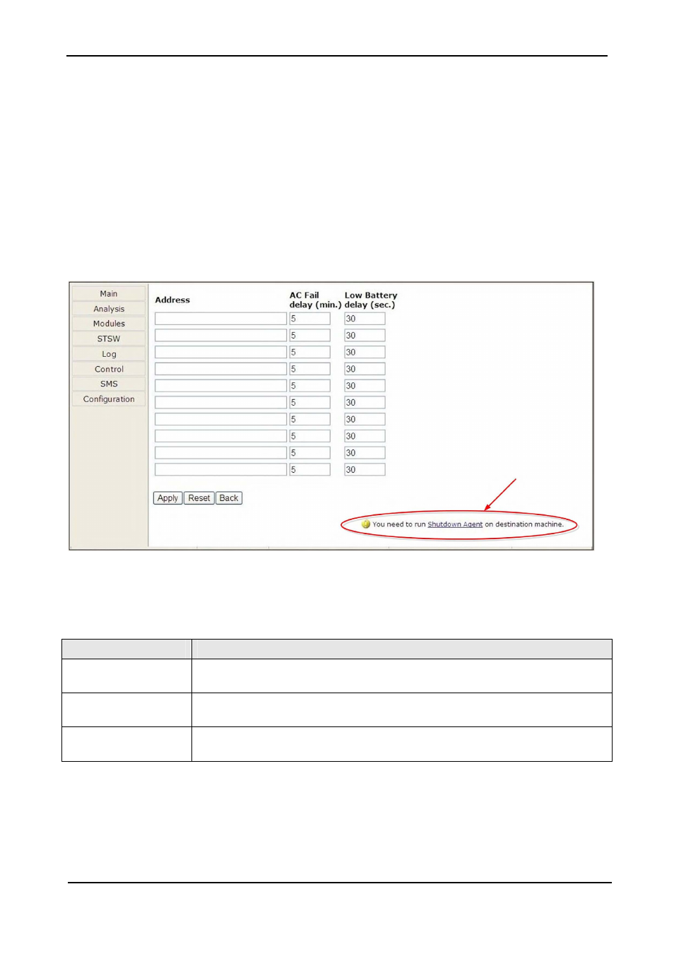 6 shutdown targets, Shutdown targets, Figure 317: define computers for auto-shutdown | Table 20: defining computers for auto-shutdown | MaxPower Corp Gamatronic Power+ M50-RM User Manual | Page 176 / 192