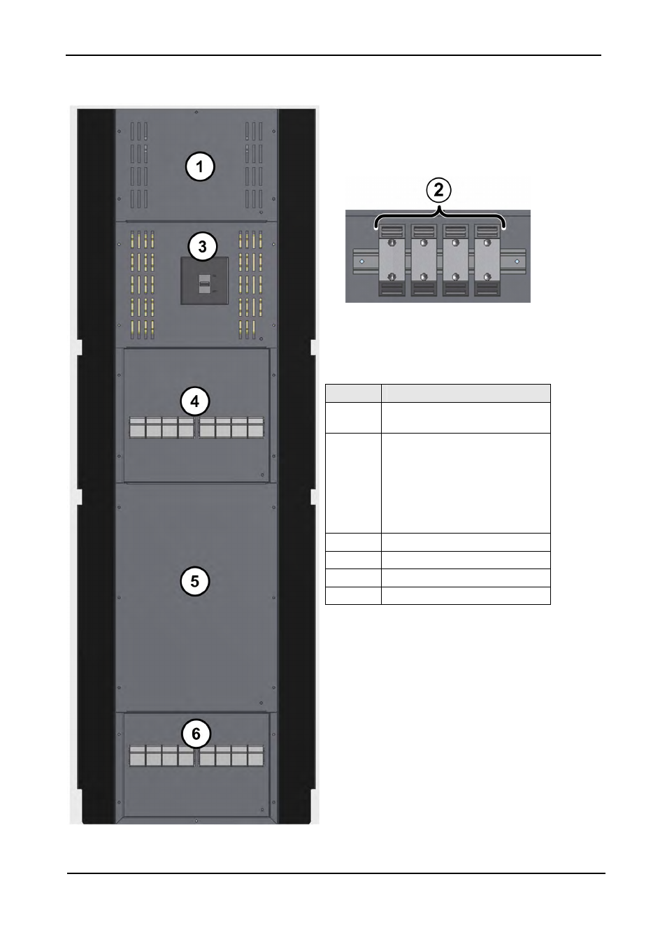 Figure 9: battery cabinet (rear view) | MaxPower Corp Gamatronic Power+ M50-RM User Manual | Page 29 / 192