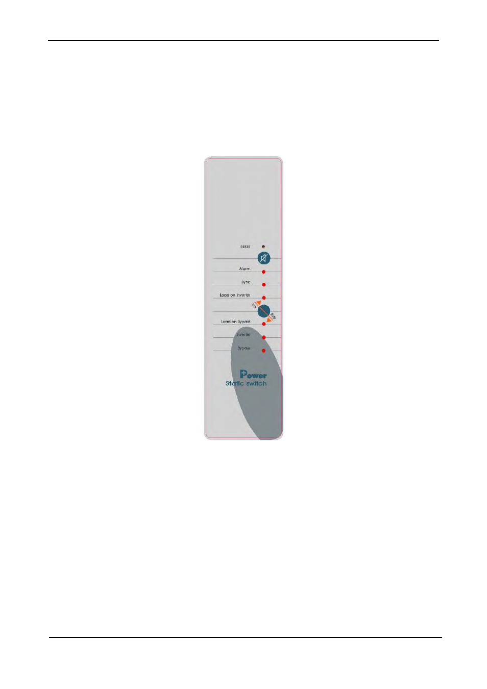 3 static switch panel, Static switch panel, Figure 13: static switch panel | MaxPower Corp Gamatronic Power+ M50-RM User Manual | Page 37 / 192