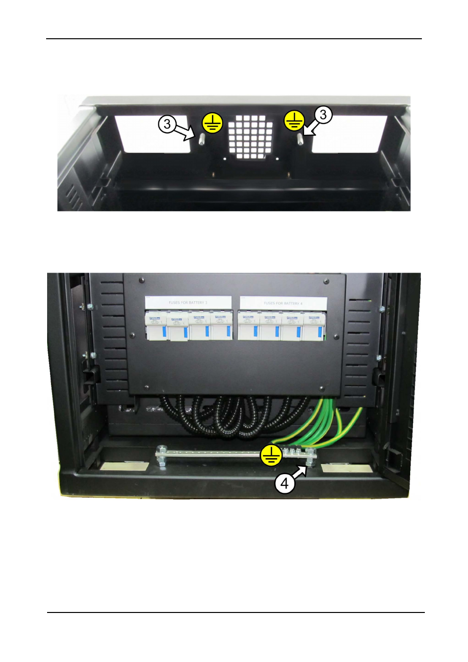 Figure 32: ground bus bar at base of ups rear | MaxPower Corp Gamatronic Power+ M50-RM User Manual | Page 55 / 192